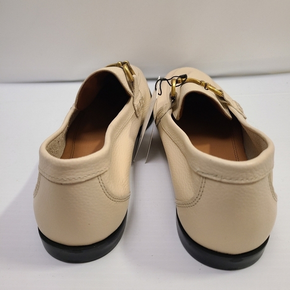 ZARA BUCKLED SOFT LEATHER LOAFERS White SIZE  | 2505/110 - Picture 8 of 9